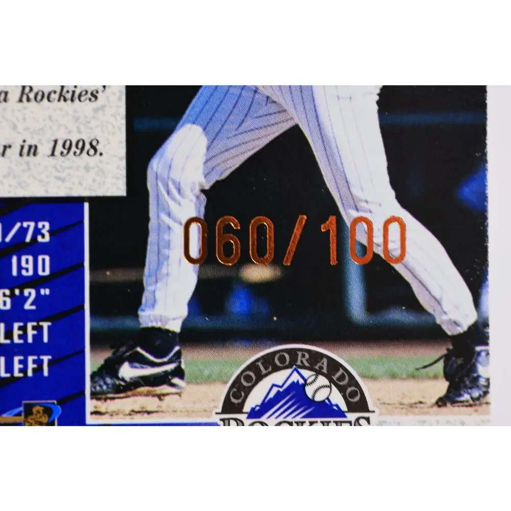 1998 Zenith Z-Gold #89 Todd Helton RC 60/100 PSA 8 Colorado Rockies - Pop 2